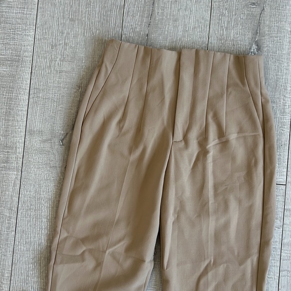 Beige High Waisted Pants - Picture 2 of 5